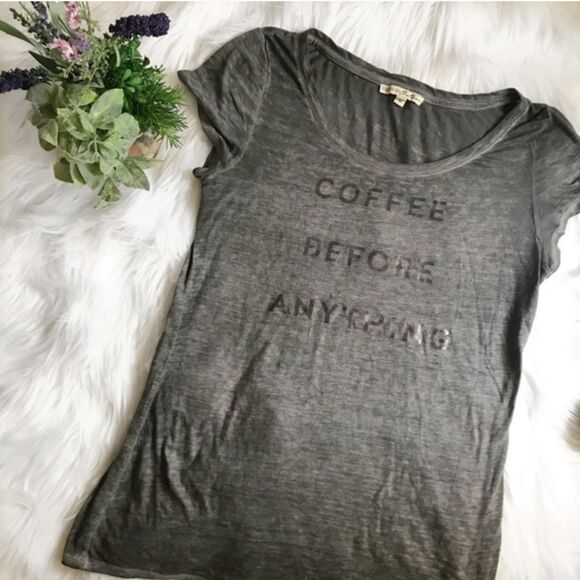 ✨ Express One Eleven Coffee Graphic Burnout Tee✨ - Picture 3 of 6